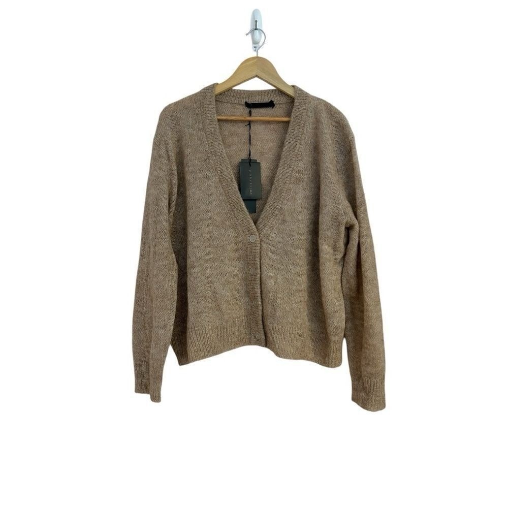 Jenni Kayne Almond Boyfriend Cardigan‎ Alpaca Wool Blend XXL NWT